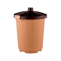Мусорный бак с крышкой 105 л бежевый 105 бежевый в Волгограде