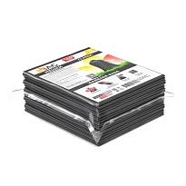 Мешки для мусора 160 л, серые, в пачке 10 шт., ПВД, 40 мкм, 900х1100 мм, i-Bag в Волгограде