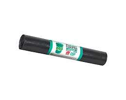 Мешки для мусора 160 л, черные, в рулоне 10 шт., ПВД, 25 мкм, 1100х800 мм, GRIFON, 101-031 в Волгограде
