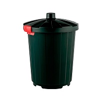 Мусорный бак с крышкой 105 л темно-зеленый 105 темно-зеленый в Волгограде