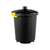Мусорный бак с крышкой 105 л темно-серый 105 темно-серый в Волгограде