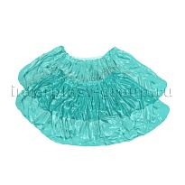 Бахилы бирюзовые 2000 шт (1000 пар), 16 мкм, однослойные, с одной резинкой, Эконом в Волгограде