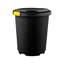 Мусорный бак с крышкой - воронкой 105 л темно-серый 105 темно-серый в Волгограде