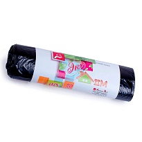 Мешки для мусора 60 л, черные, в рулоне 20 шт., ПНД, 7 мкм, 700х600 мм, Концепция Быта ЭкоДом, 601349 в Волгограде