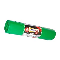 Мешки для мусора 300 л, зеленые, в рулоне 10 шт., ПВД 65 мкм, 1400х1000 мм, МЕШКОFF, 4922 в Волгограде