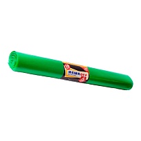 Мешки для мусора 180 л, зеленые, в рулоне 10 шт., ПВД, 50 мкм, 1100х900 мм, МЕШКОFF, 4458 в Волгограде