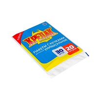 Мешки для мусора 20 л, с ручками, черные, в пачке 20 шт., ПНД, 10 мкм, 550х440 мм, Крепак, 4607075710023 в Волгограде